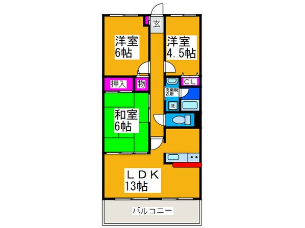 ボンソワール深井の物件間取画像